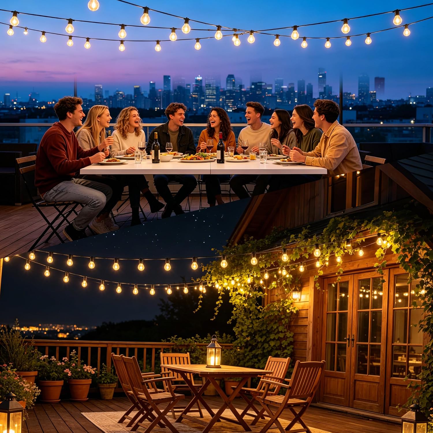Thumbnail 6 de Kemoribe HCP096 led-lichtslinger voor buiten, 15 m, IP44, warm wit