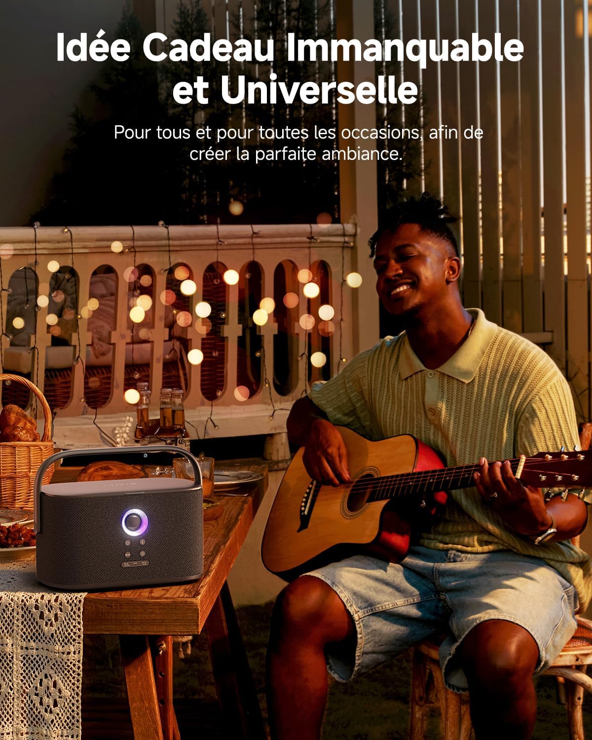 Detalle de Ikarao Shell S2 karaokeset met display, 140 W en 2 draadloze microfoons