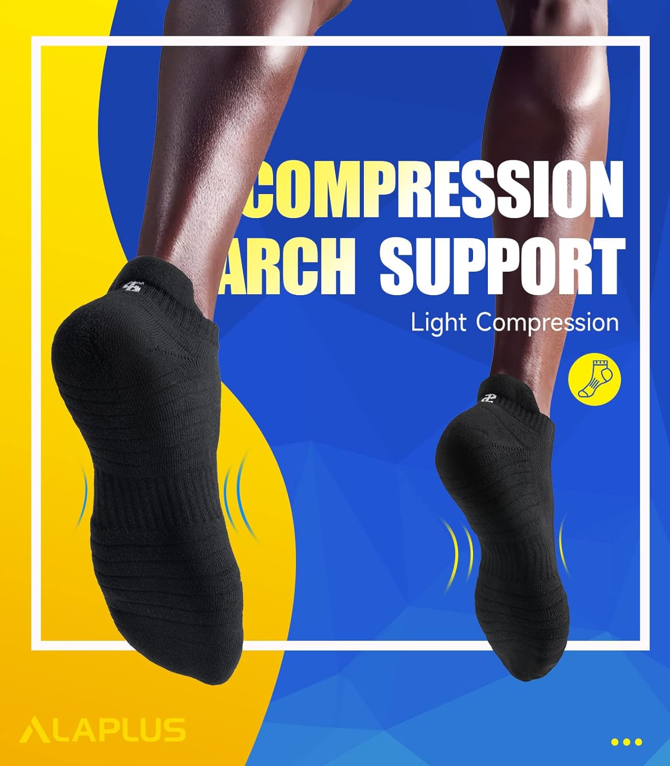Thumbnail 2 de Alaplus running socks, 6 pairs cushioned