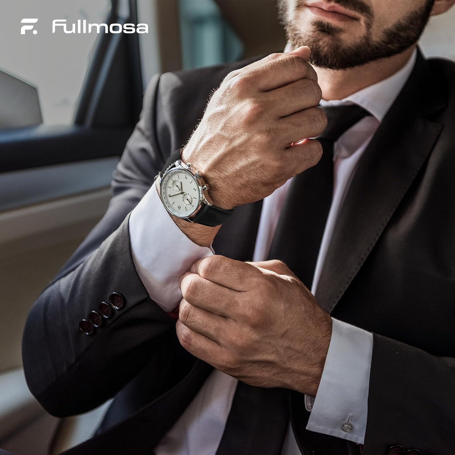 Thumbnail 6 de Fullmosa Vera Pelle cinturino 20 mm con sgancio rapido per smartwatch Samsung Galaxy Watch 7/6/5/4 (2 pezzi) Caffè&Nero