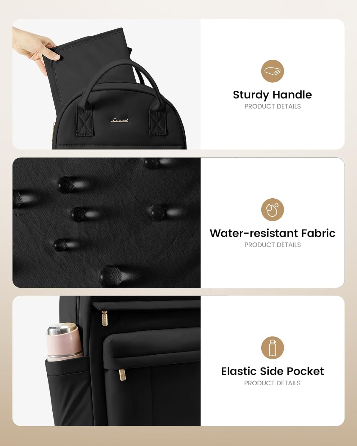 Thumbnail 5 de LOVEVOOK Baby Changing Bag 30x17x42.5cm