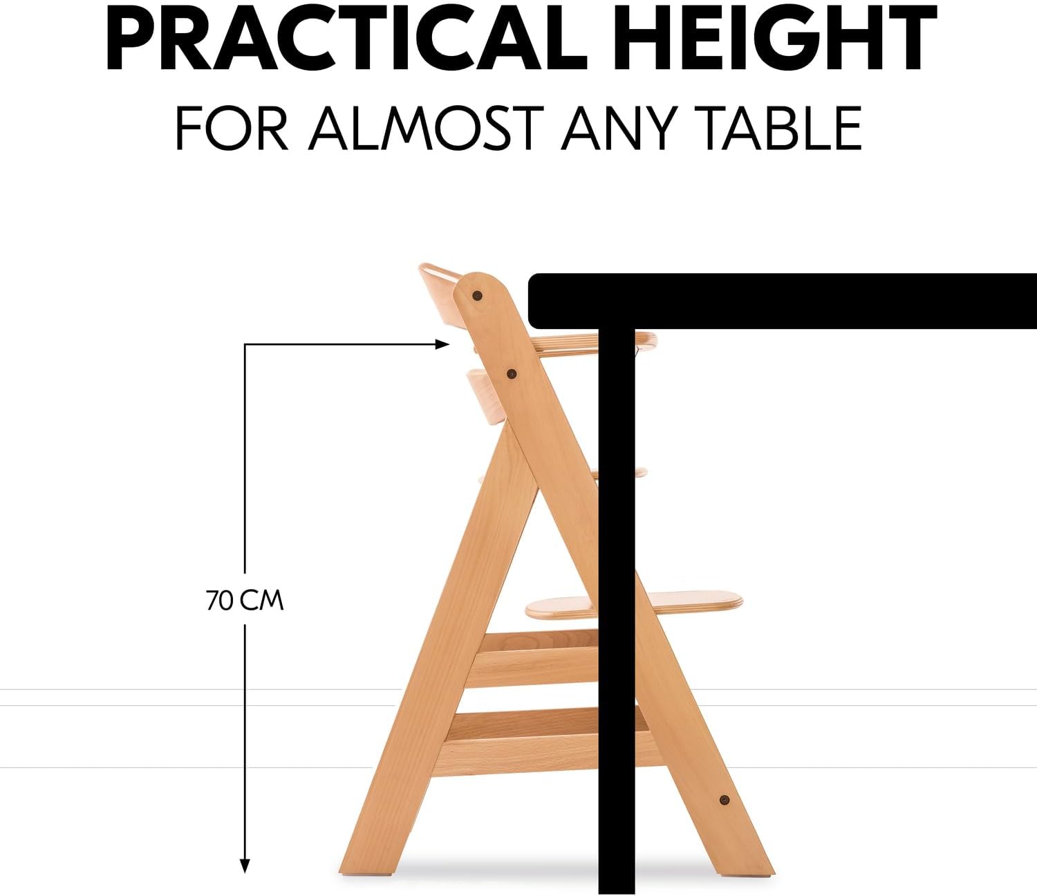 Thumbnail 6 de hauck Alpha+ Natural Wooden High Chair – adjustable, sustainable beechwood from FSC forests