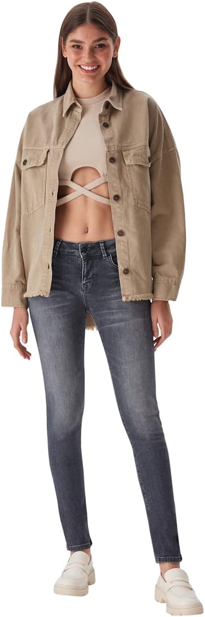 Detalle de LTB Nicole Jeans Femme – Coupe flatteuse et stretch pour toutes les morphologies
