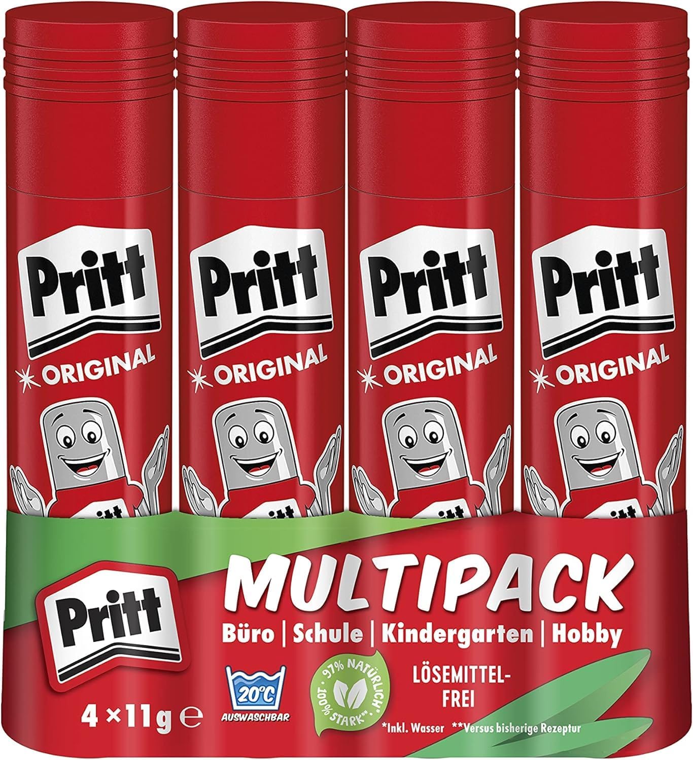 Detalle de Pritt Klebestift 5x43g – sicherer Bastelkleber für Schule und Büro, kinderfreundlich
