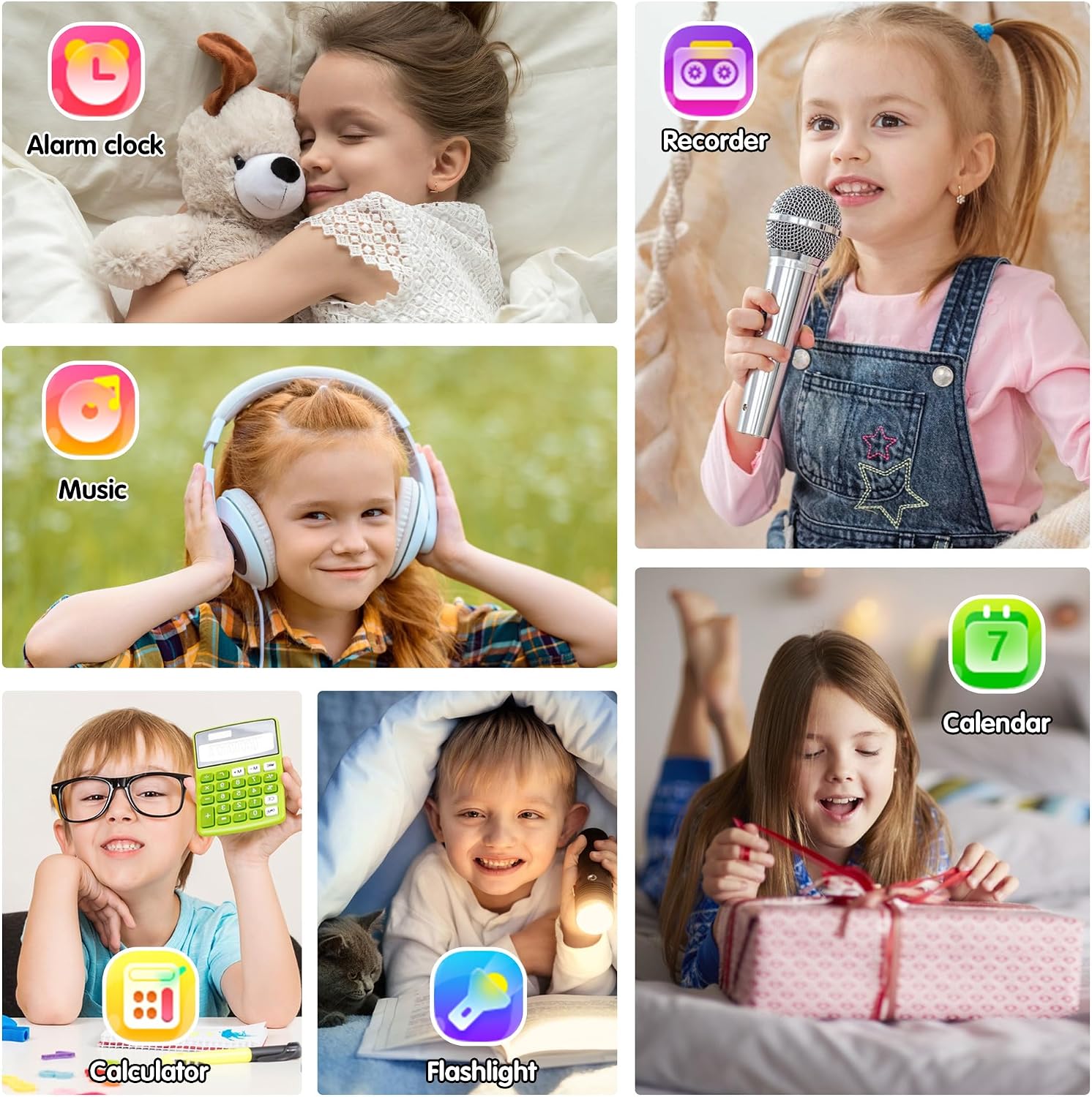 Thumbnail 6 de Wiszodet S16 Kids Smartwatch with 39 Games, HD Touchscreen, Camera & Music