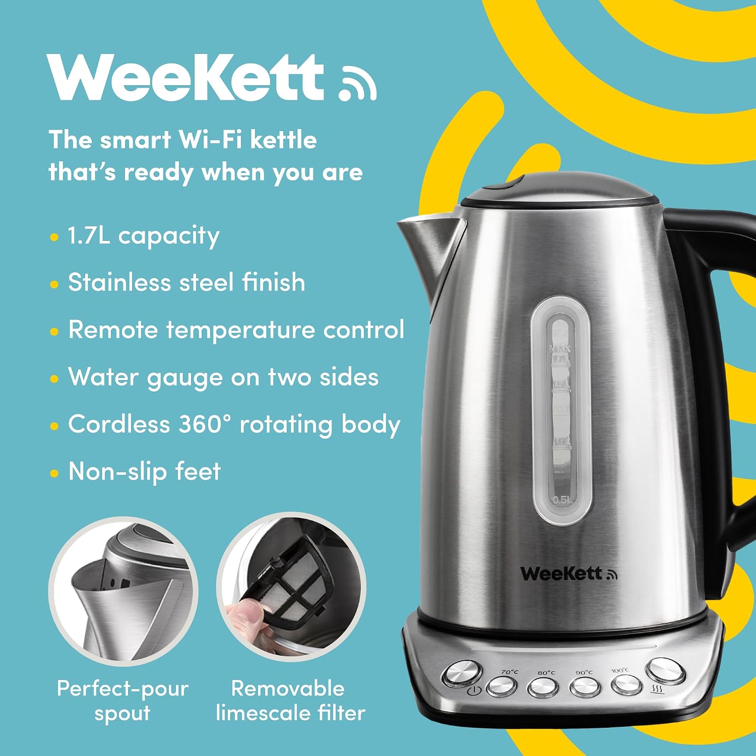 Detalle 2 de Alexa Smart Kettle with Voice Control 1.7L