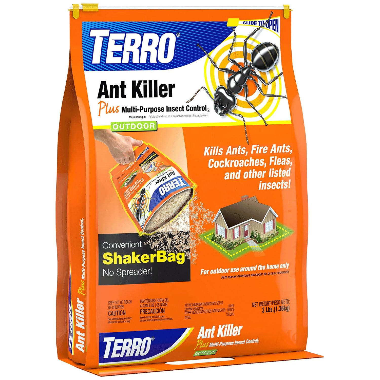 Detalle de TERRO Ant Killer Plus Multi-Purpose Insect Control, 3 lb Shaker Bag