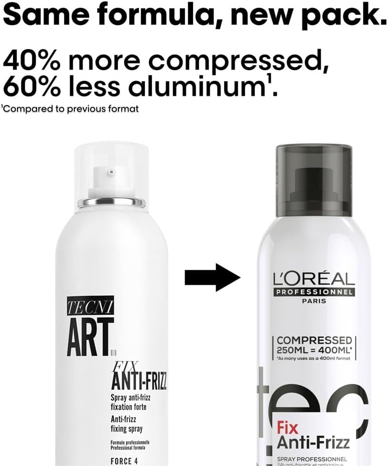 Detalle de L'Oréal Professionnel Tecni.ART Fix Anti-Frizz Fixing Hairspray (250ml) – All Hair Types