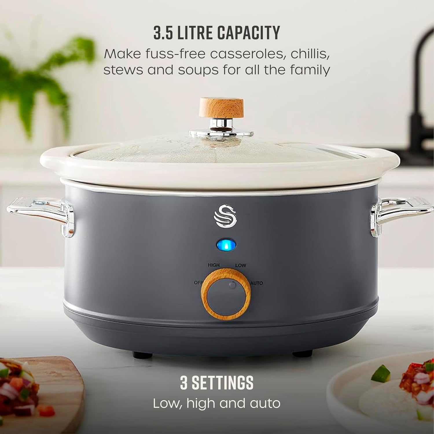 Thumbnail 2 de Swan Nordic Manual Slow Cooker 3.5L