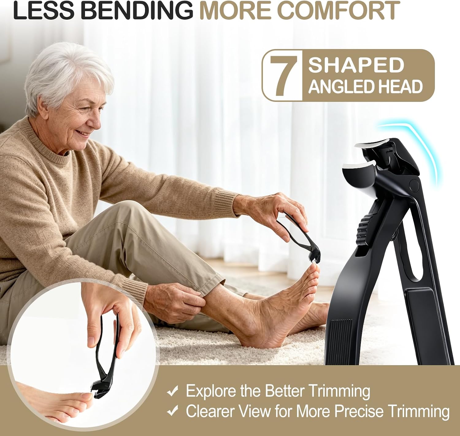 Detalle 2 de Toenail Clippers with 4-Inch Handle