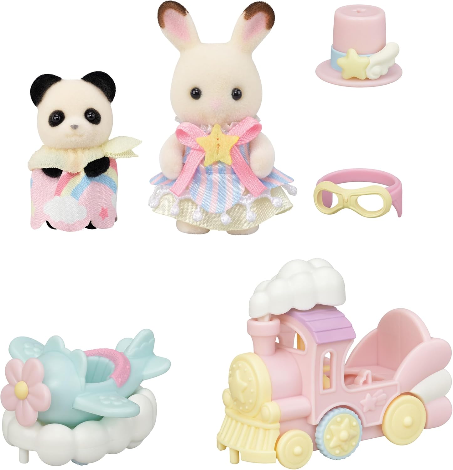 Detalle 2 de Sylvanian Families 5819 Amusement Park Ride Set with Plane and Train
