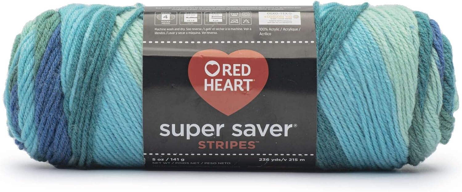 Thumbnail 3 de RED HEART Super Saver Yarn, Neon Stripes: A Practical Look at This Acrylic Craft Staple