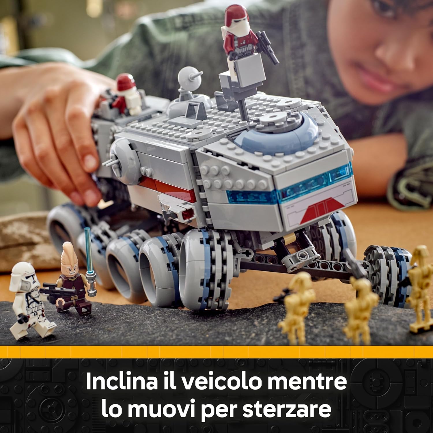 Thumbnail 2 de LEGO Star Wars 75413 Republic Juggernaut – Camion Giocattolo da Costruire con 8 Minifigure includendo Ki-Adi-Mundi