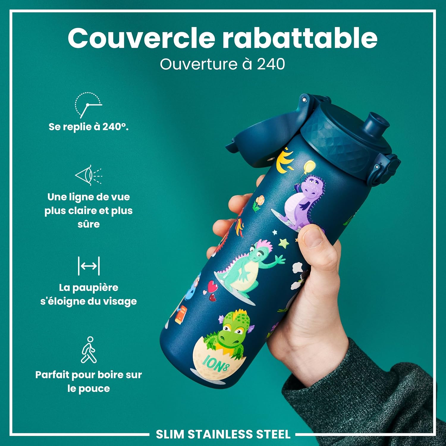 Detalle 2 de Ion8 Gourde Inox LĂ©ger 600 ml đ„€