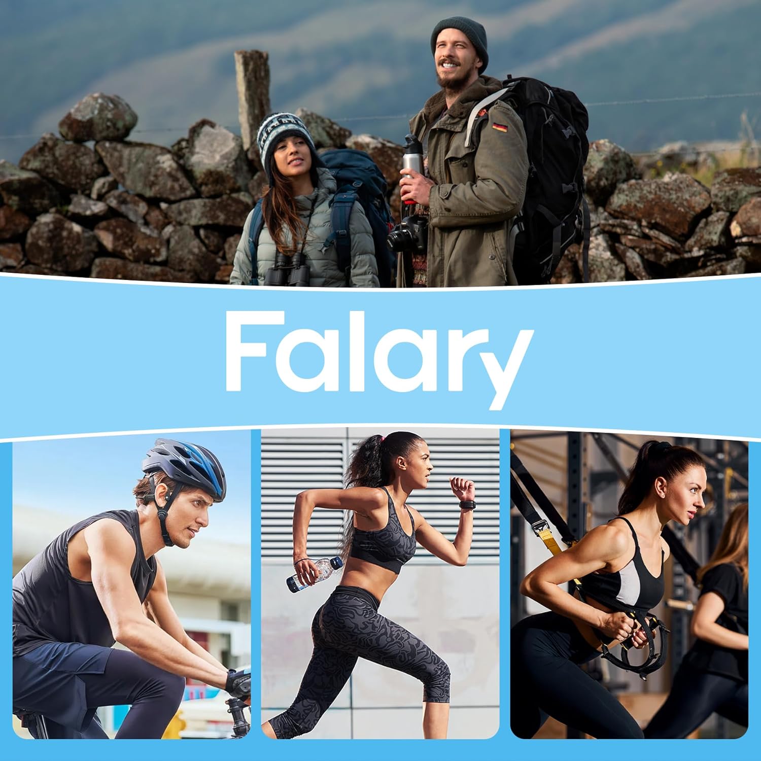 Thumbnail 1 de FALARY Lot de 10 Chaussettes de Sport Homme/Femme – Socquettes Running Basses en Coton