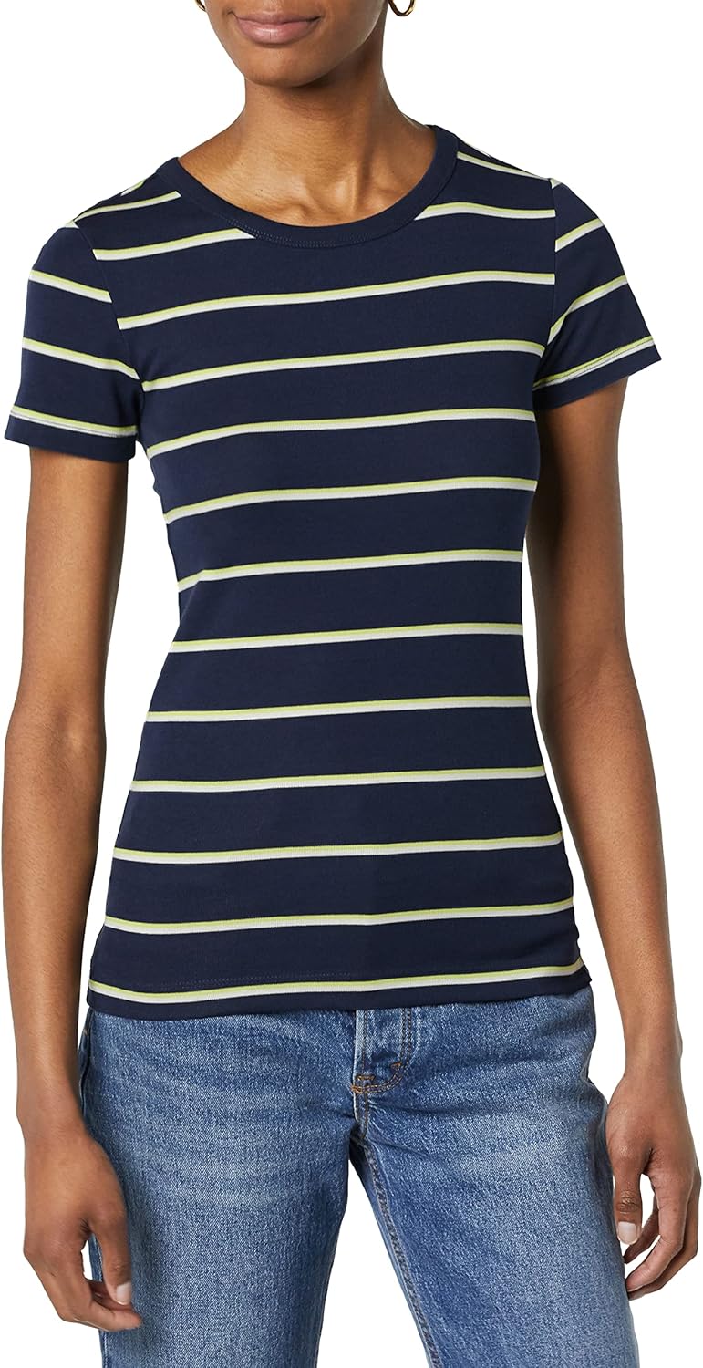 Thumbnail 1 de Amazon Essentials Women’s Slim-Fit Short-Sleeve Crewneck T-Shirt (Pack of 2)