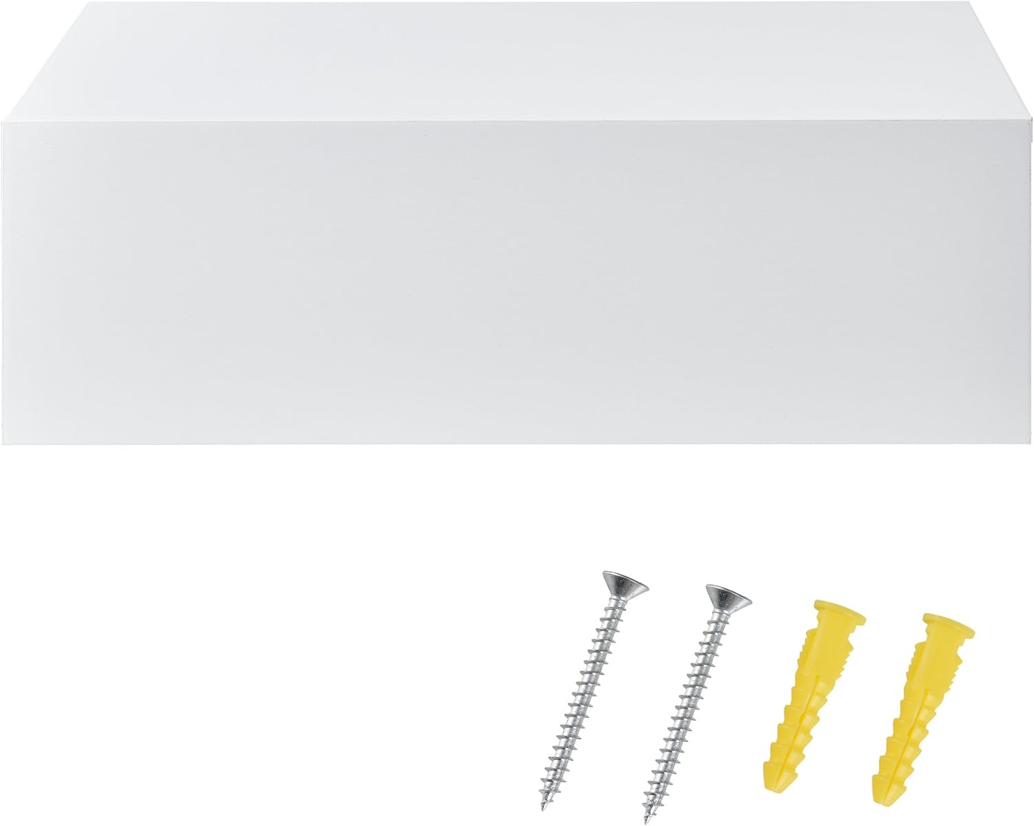 Thumbnail 6 de [en.casa] 2 étagères murales blanches laquées avec 2 tiroirs, 46 x 30 x 15 cm