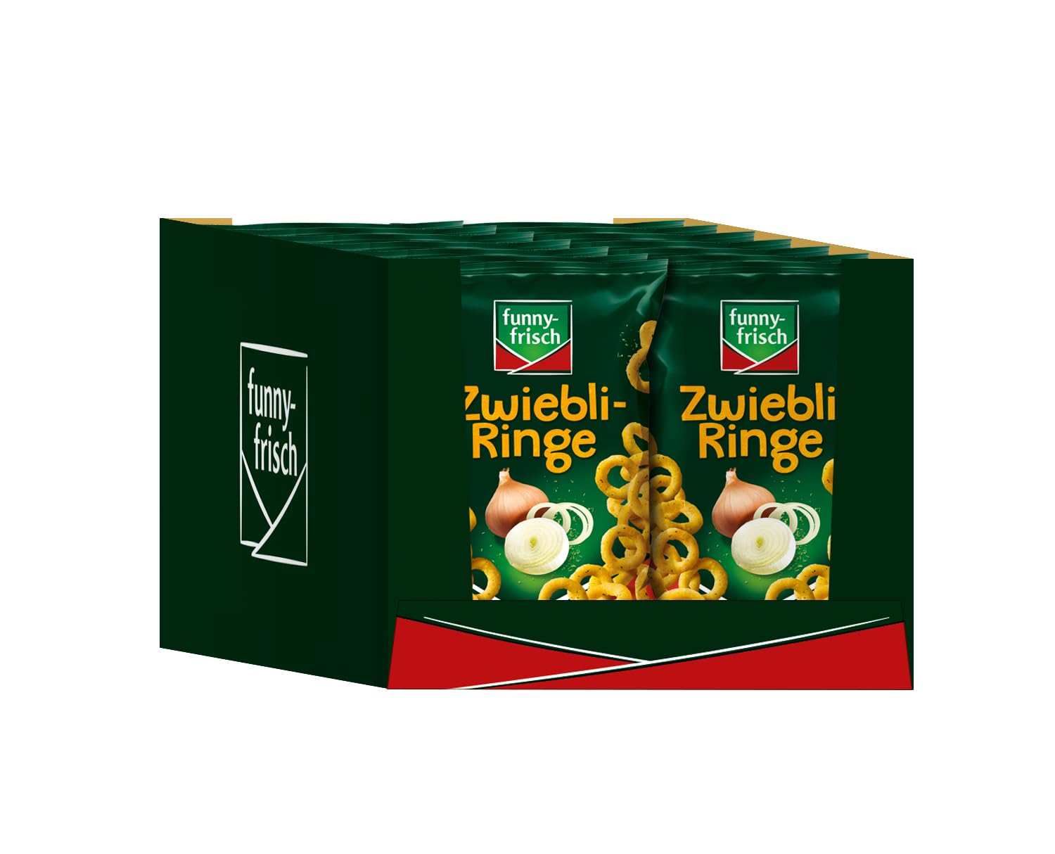 Detalle de funny-frisch Jumpys Paprika 20x75g – milder Paprika-Snack, knusprig und luftig