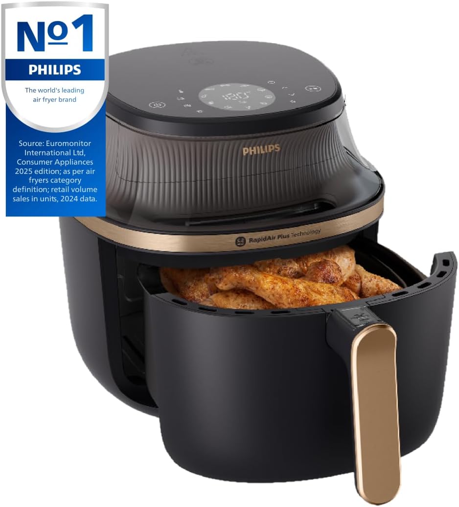 Detalle 2 de Philips Airfryer 3000 Series 7.2L with Cooking Window and 16-in-1 Functions