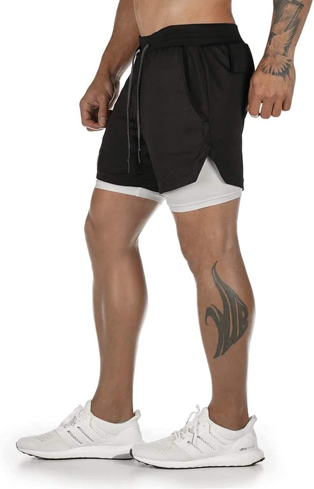 Thumbnail 3 de Superora Herren Laufshorts 2-in-1 Sport Shorts mit integrierten Taschen