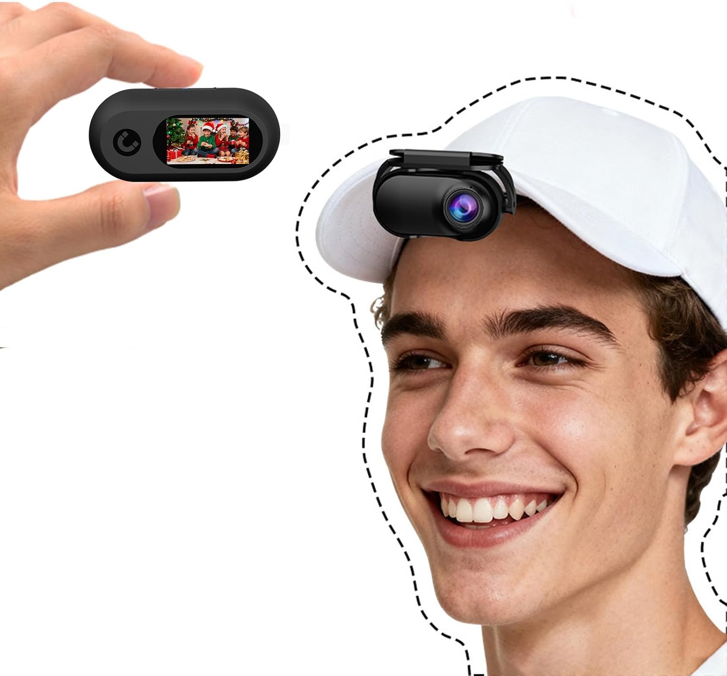 Detalle de Xilecam Mini Action Cam: Body cam ultracompatta per avventure all’aperto
