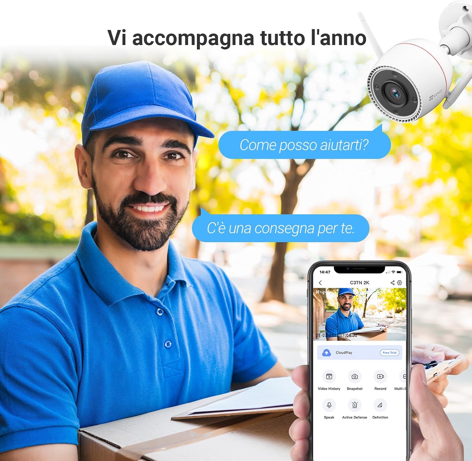 Thumbnail 5 de EZVIZ C3TN Telecamera WiFi 3MP