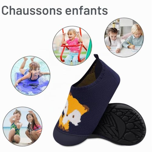 Thumbnail 6 de Kyopp Chaussons Enfant Garçon Fille Respirant Antidérapants en Tissu Doux