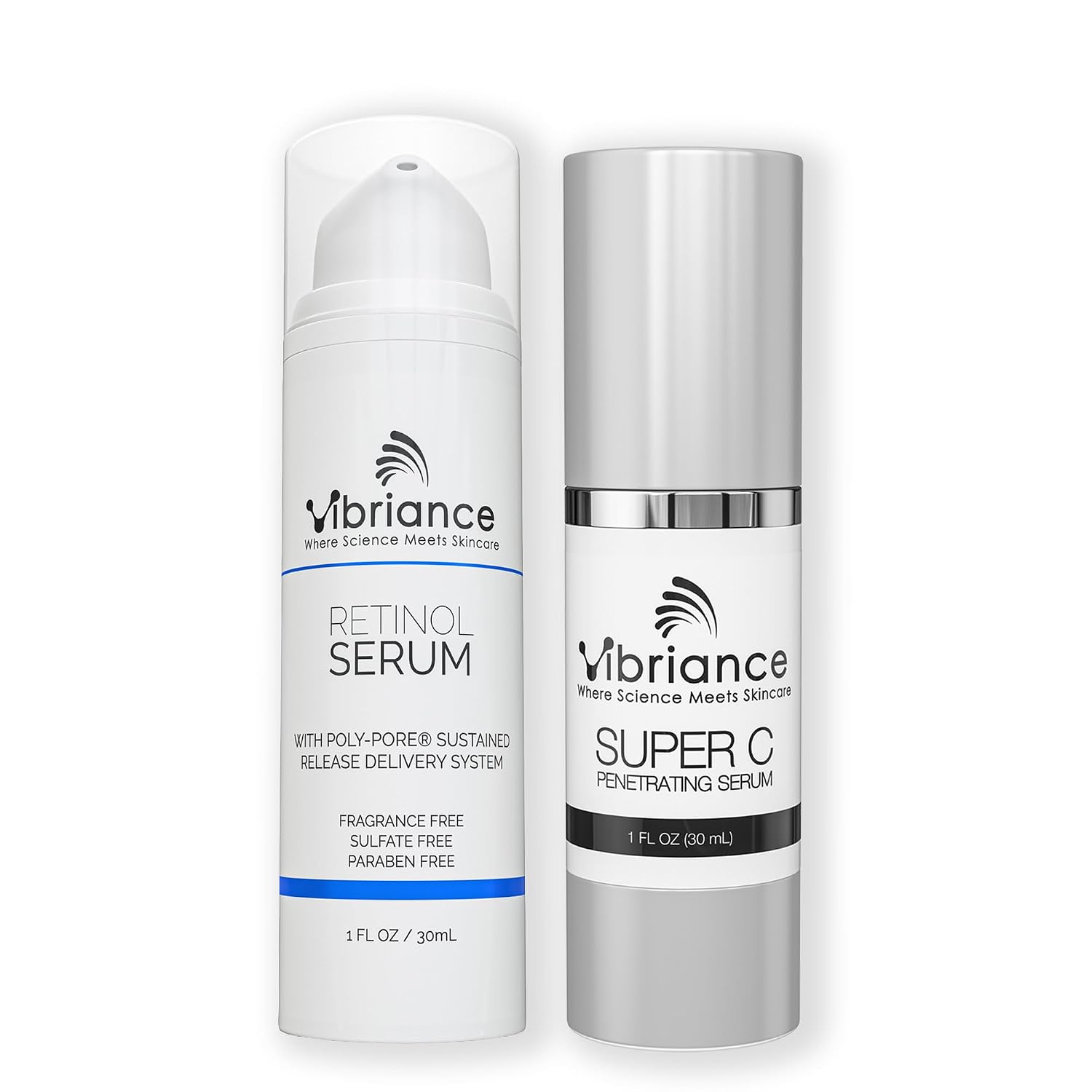 Detalle de Vibriance Dynamic Duo Skincare Bundle: Retinol & Vitamin C Kit