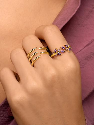 Thumbnail 4 de SINGULARU Anillo Buganvilla, plata 925 bañada 18 Kt 💍