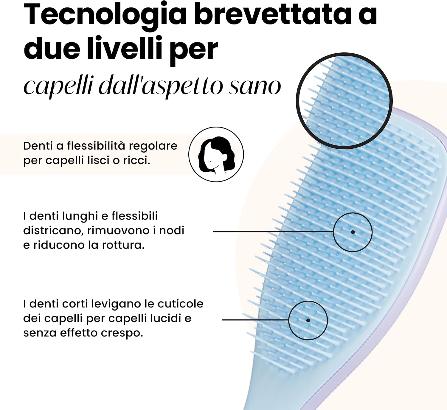 Detalle 2 de Tangle Teezer Ultimate Detangler spazzola 325 setole