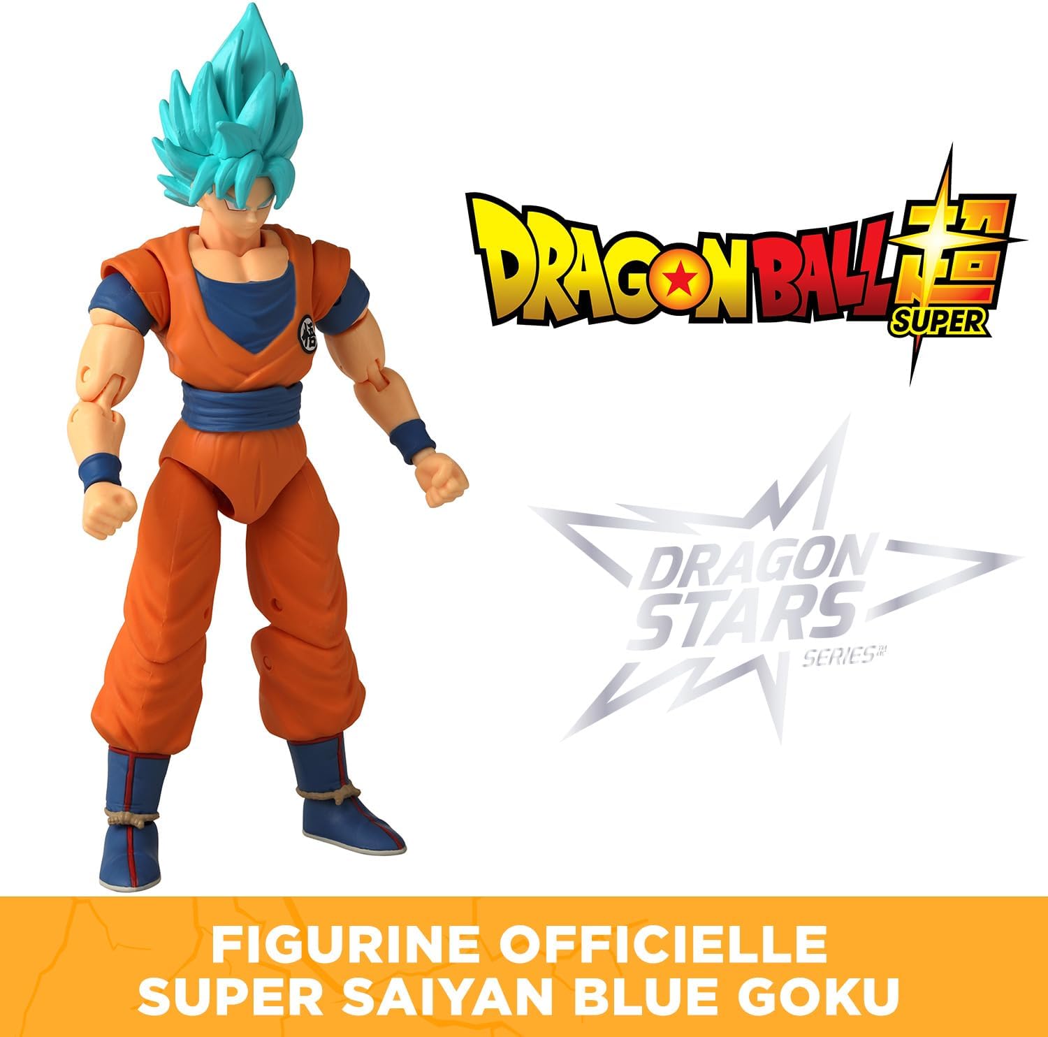 Detalle 2 de BANDAI Dragon Ball Super – Figurine articulée Dragon Stars 17 cm Blue Goku (Super Saiyan Blue)
