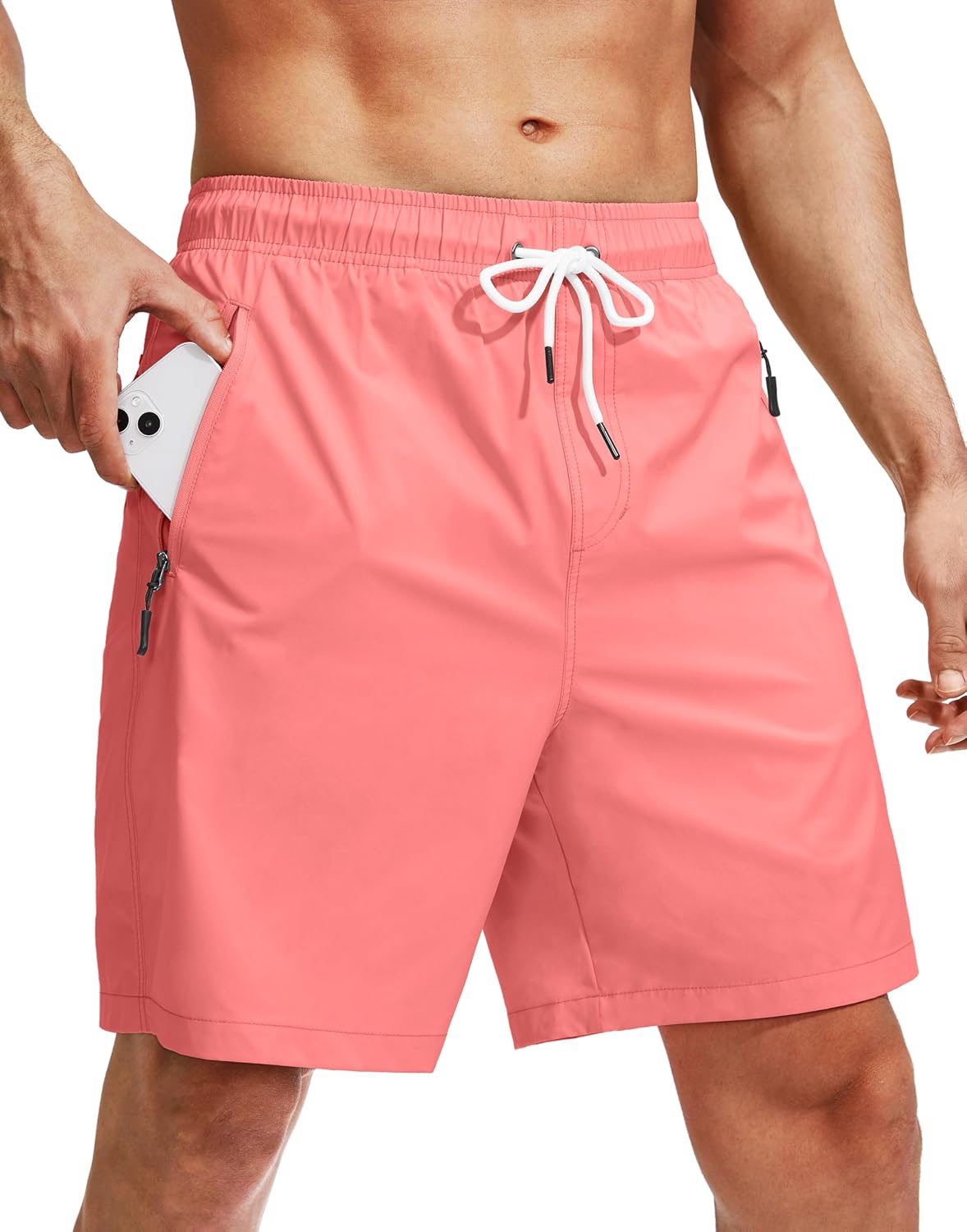 Thumbnail 6 de Viodia Men's Swim Trunks with Compression Liner: Quick-Dry Board Shorts with Zipper Pockets