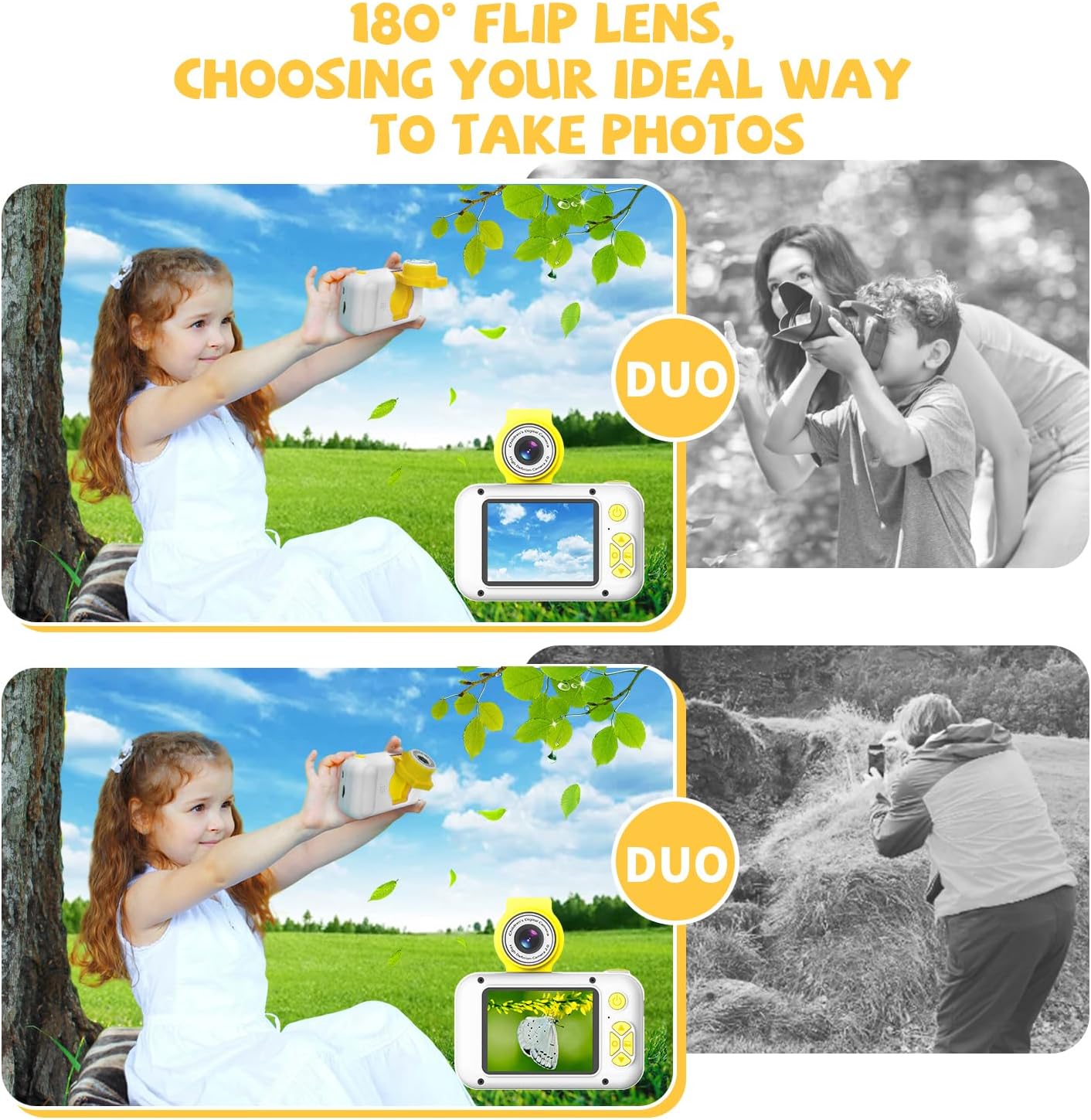Thumbnail 3 de ARNSSIEN Kids Camera for 3-12 Year Olds with 180° Flip Lens (X101) – 2.4 Inch IPS Screen