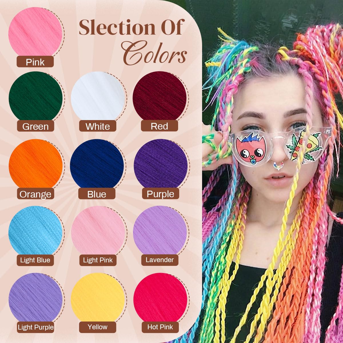 Detalle 2 de Siphis Braiding Hair Extensions 26 Inch