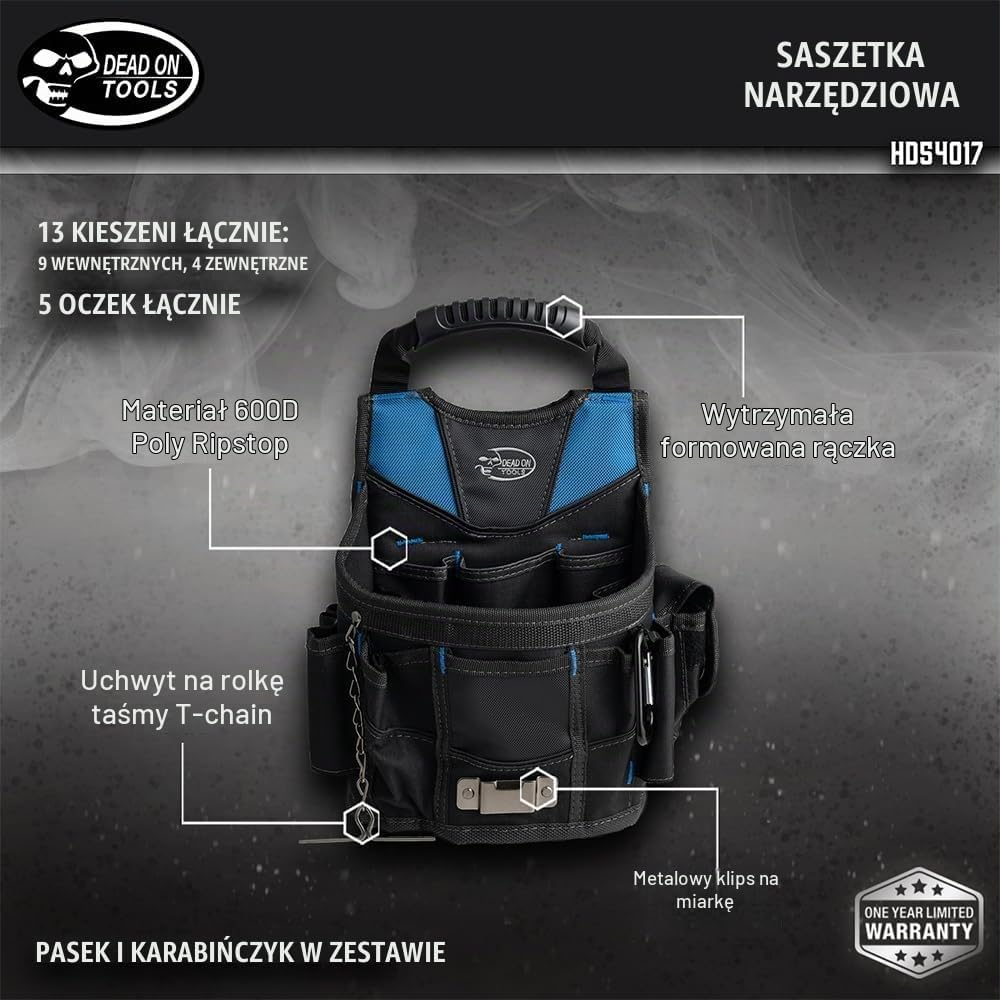 Thumbnail 1 de Dead On Tools 600 Denier Poly Utility Pouch – torba narzędziowa, 12 kieszeni