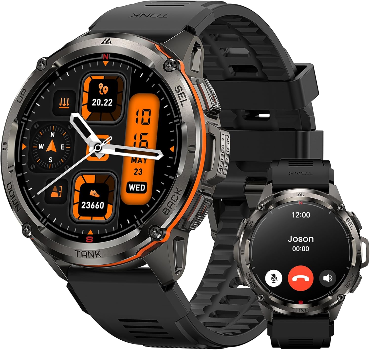 Detalle de KOSPET TANK T3 Ultra GPS Smart Watch for Men