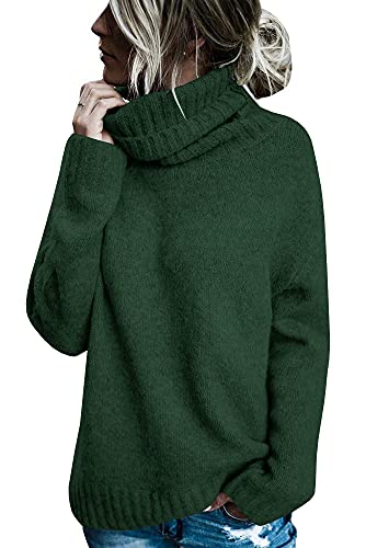 FISACE Womens Oversized Turtleneck Pullover Sweater