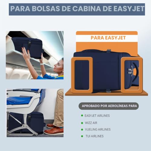 Detalle de Lossga mochila de cabina 45 x 36 x 20 cm con compartimento para portátil