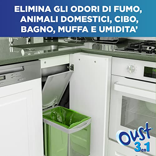 Detalle de OUST 3in1 Spray Elimina Odori Disinfettante – 3 confezioni da 400 ml