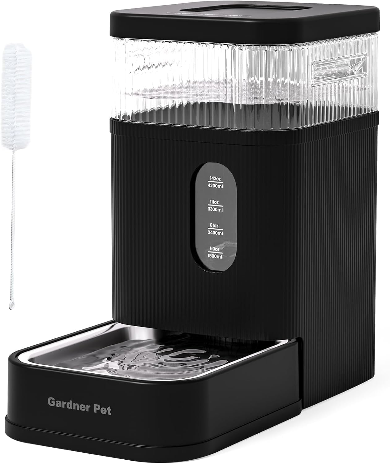 Detalle de Gardner Pet automatischer Wasserspender 8,5 l mit Schwerkraft-System und Edelstahlschüssel
