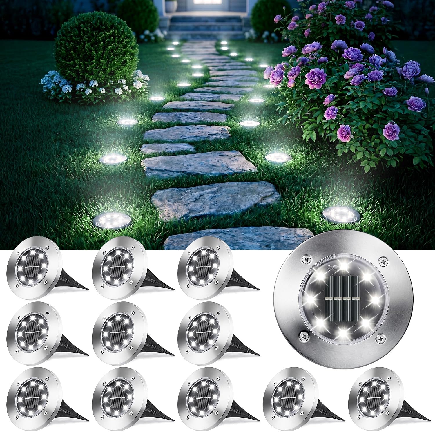 Detalle de Joomer Solar Ground Lights 600mAh