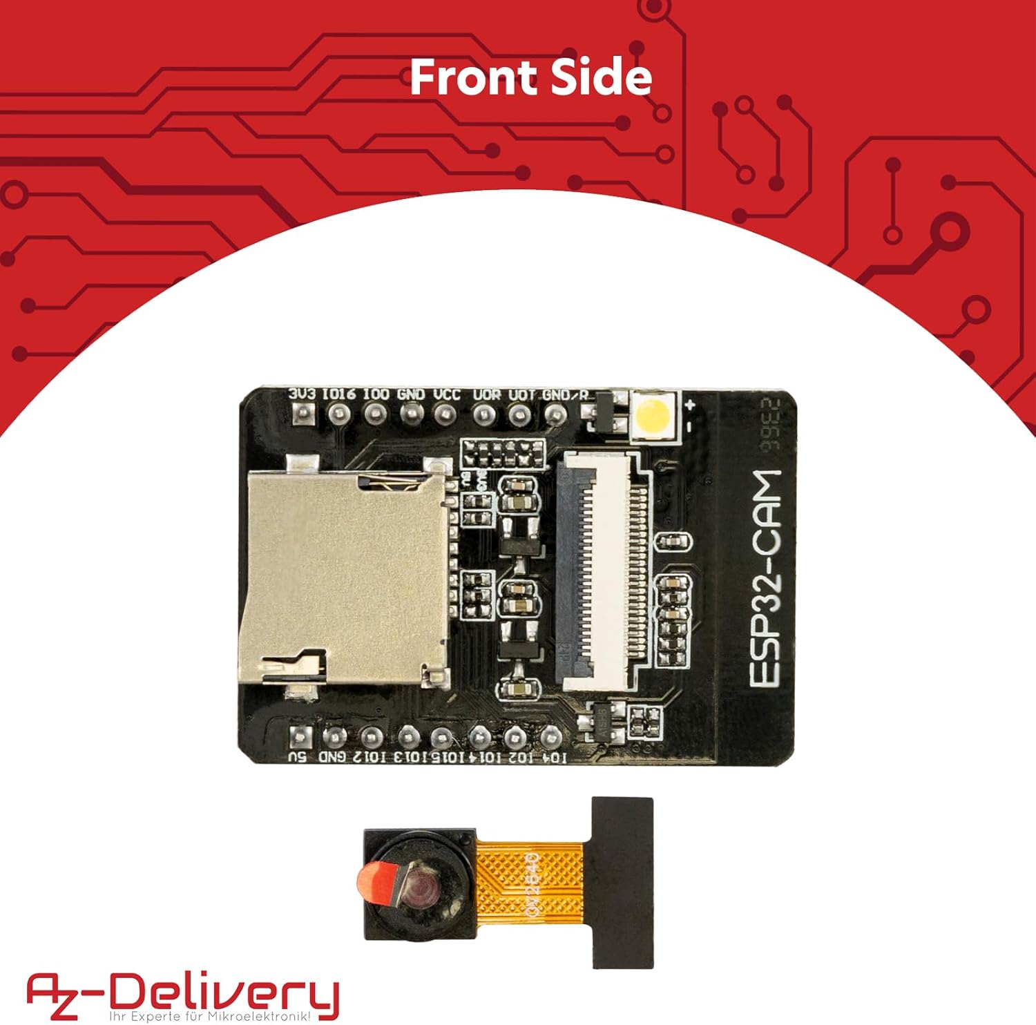 Thumbnail 1 de AZ-Delivery Module ESP32-CAM avec WiFi/Bluetooth et caméra, compatible Arduino