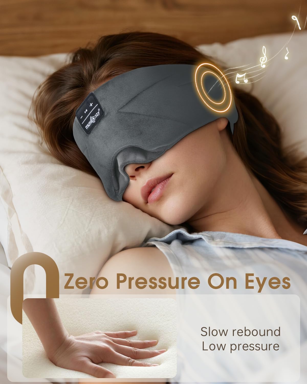 Thumbnail 2 de MUSICOZY Bluetooth Sleep Mask 16H Playback