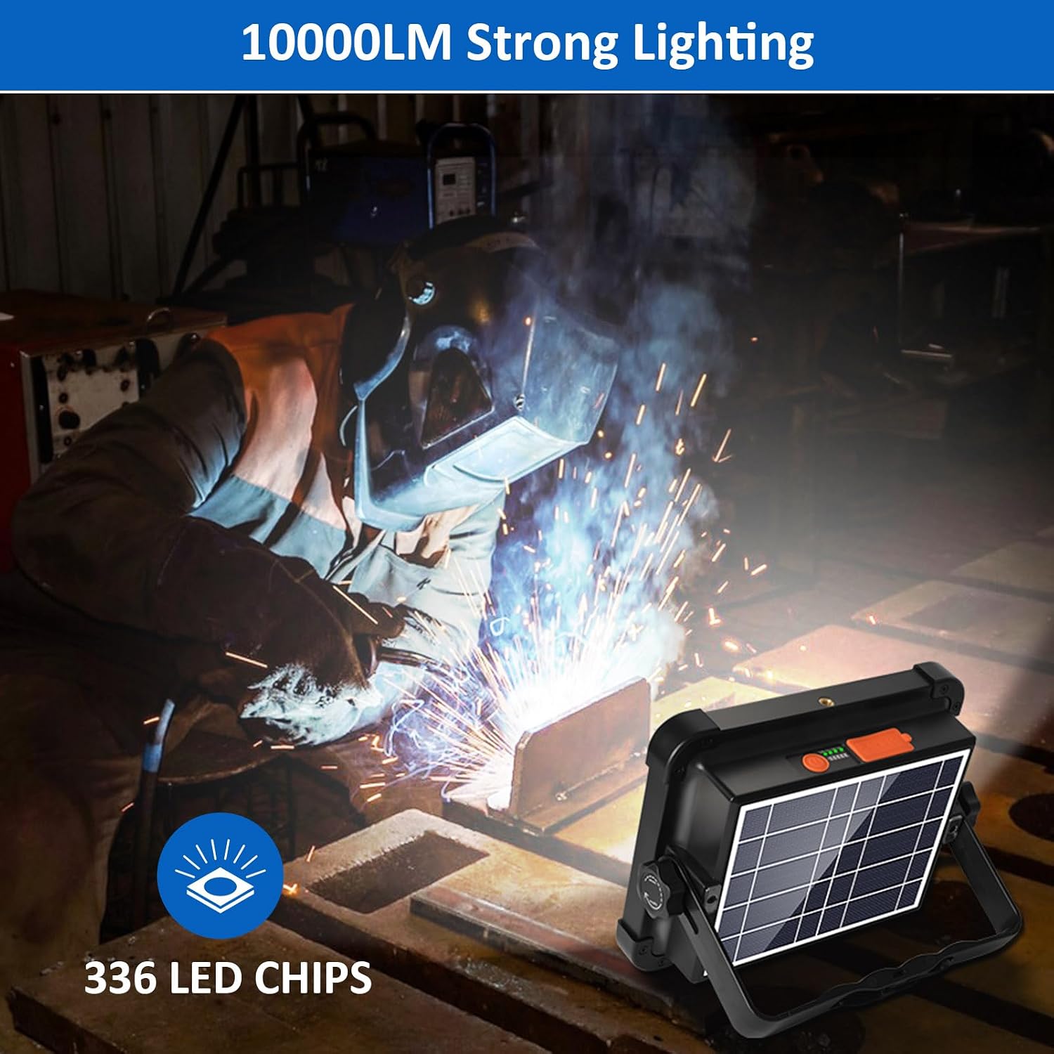 Detalle 2 de MASMEJOR 100W LED Baustrahler Akku