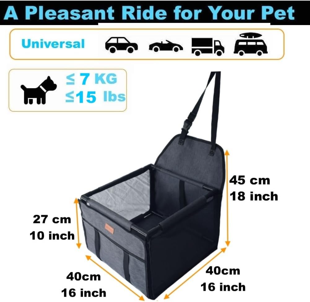 Thumbnail 3 de GoBuyer Pet Car Seat Booster 40x40cm