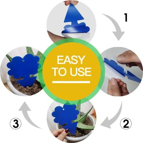 Detalle de Cleanuper Blue 100pcs 20260626 Sticky Gnat Traps, Blue, 100 Pack
