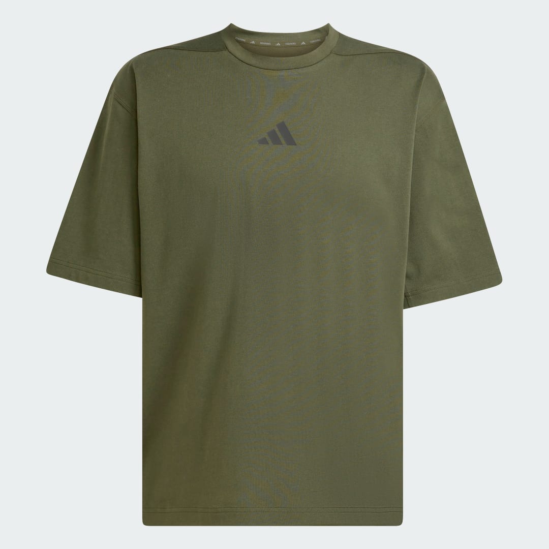 Detalle 2 de Camiseta holgada de entrenamiento Power de Adidas (Verde)