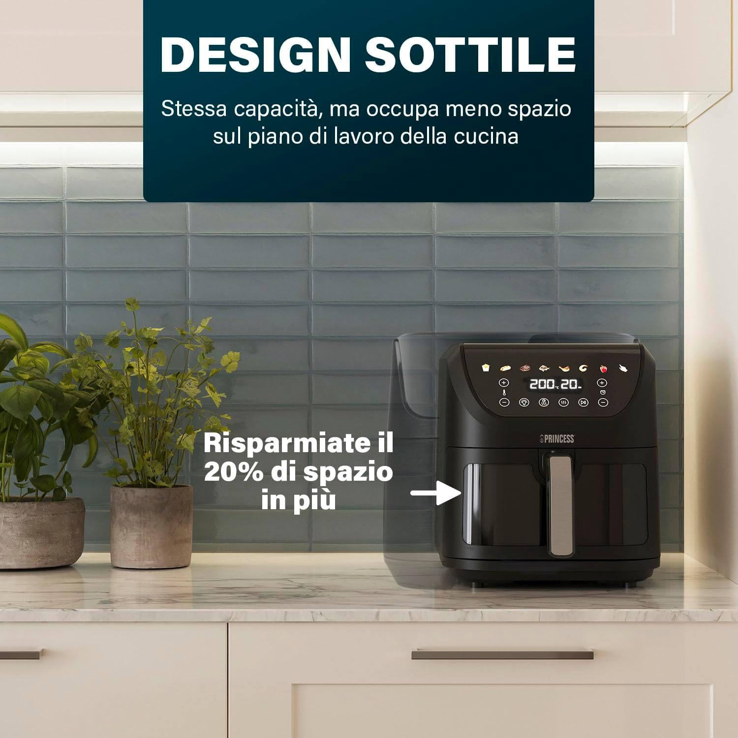 Thumbnail 2 de Princess SlimFry 8L Airfryer 2000W
