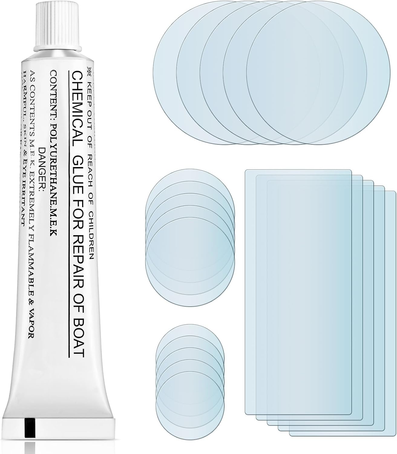 Detalle de OSDUE P-TLH20230629-PVC1 zwembadreparatieset met vinyl lijm en PVC-pleisters