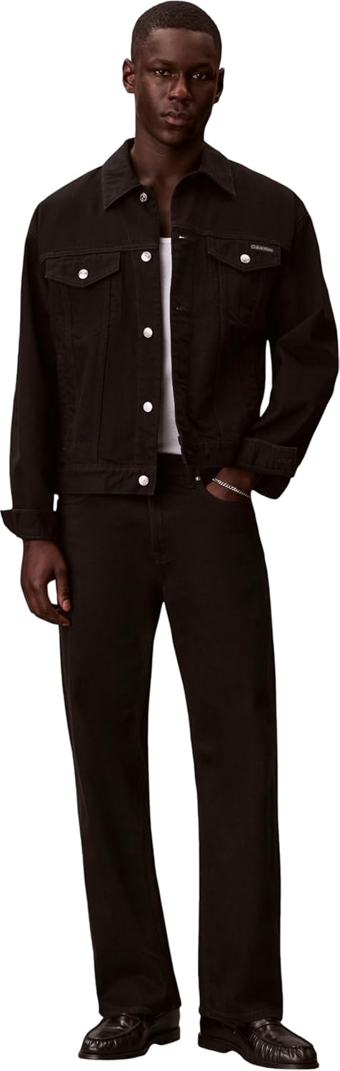 Thumbnail 2 de Calvin Klein 90s CK Classic Black Trucker Giacche Uomo LV04RF706G